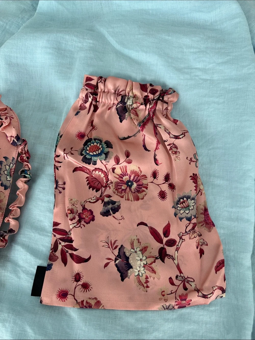 Liberty of London Pink Floral Sleep Mask and Pouch Set